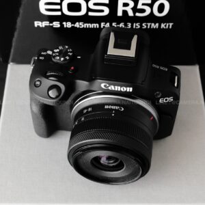 ( Used!! ) Canon EOS R50 Black + Canon RF-S 18-45 F4.5-6.3 IS STM